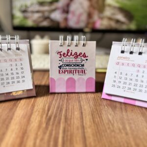 Mini Calendário de mesa 2026