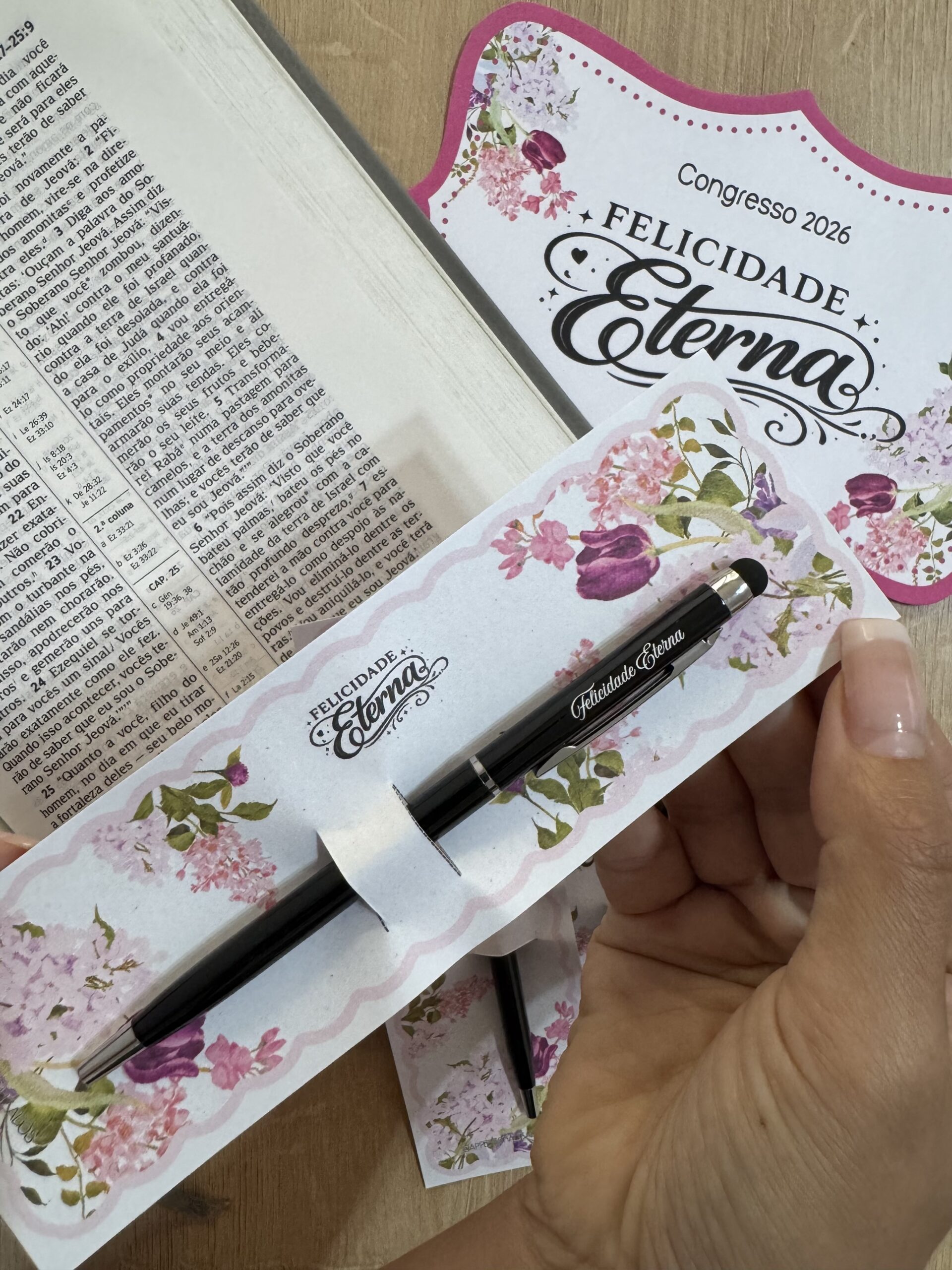 Caneta Slin Congresso FELICIDADE ETERNA - Imagem 16