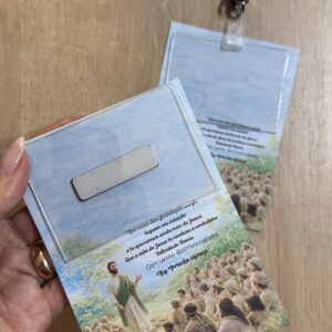 Porta Lapela de acrílico